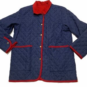Mark Fore & Strike Blue Quilted reversible Jacket